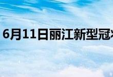 6月11日丽江新型冠状病毒肺炎疫情最新消息