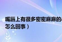 嘴唇上有很多密密麻麻的小水泡（嘴唇上密密麻麻的小泡是怎么回事）