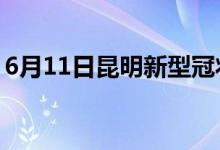 6月11日昆明新型冠状病毒肺炎疫情最新消息