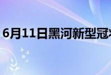 6月11日黑河新型冠状病毒肺炎疫情最新消息