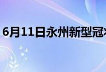 6月11日永州新型冠状病毒肺炎疫情最新消息