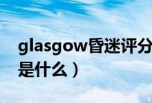 glasgow昏迷评分内容（glasgow昏迷评分是什么）