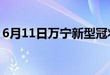 6月11日万宁新型冠状病毒肺炎疫情最新消息