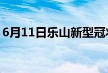 6月11日乐山新型冠状病毒肺炎疫情最新消息