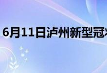 6月11日泸州新型冠状病毒肺炎疫情最新消息