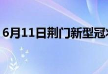 6月11日荆门新型冠状病毒肺炎疫情最新消息