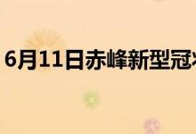 6月11日赤峰新型冠状病毒肺炎疫情最新消息