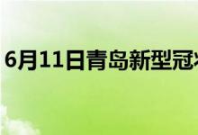 6月11日青岛新型冠状病毒肺炎疫情最新消息