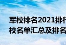 军校排名2021排行全国（2022全国43所军校名单汇总及排名情况）