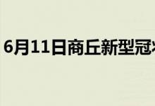 6月11日商丘新型冠状病毒肺炎疫情最新消息