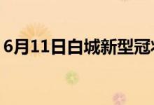 6月11日白城新型冠状病毒肺炎疫情最新消息