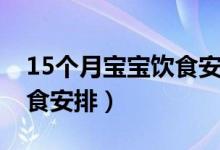 15个月宝宝饮食安排崔玉涛（15个月宝宝饮食安排）