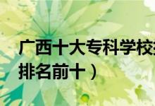 广西十大专科学校排名2022（高职高专院校排名前十）