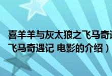 喜羊羊与灰太狼之飞马奇遇记 电影（关于喜羊羊与灰太狼之飞马奇遇记 电影的介绍）