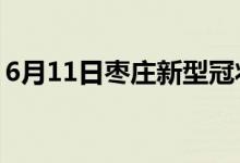 6月11日枣庄新型冠状病毒肺炎疫情最新消息