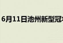 6月11日池州新型冠状病毒肺炎疫情最新消息