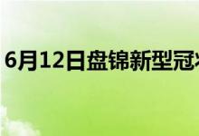 6月12日盘锦新型冠状病毒肺炎疫情最新消息