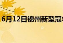 6月12日锦州新型冠状病毒肺炎疫情最新消息