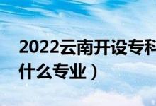 2022云南开设专科的本科大学有哪些（都有什么专业）