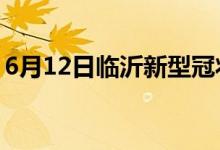 6月12日临沂新型冠状病毒肺炎疫情最新消息