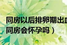 同房以后排卵期出血会怀孕吗（排卵期出血后同房会怀孕吗）