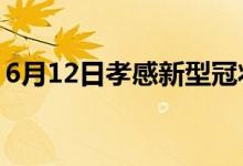 6月12日孝感新型冠状病毒肺炎疫情最新消息