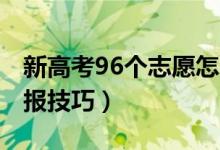 新高考96个志愿怎么填报（2022最新志愿填报技巧）