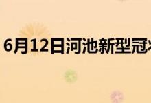 6月12日河池新型冠状病毒肺炎疫情最新消息