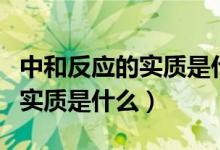 中和反应的实质是什么反应类型（中和反应的实质是什么）