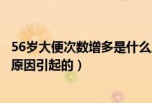 56岁大便次数增多是什么原因引起的（大便次数增多是什么原因引起的）