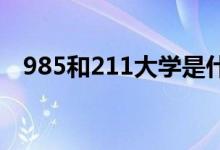 985和211大学是什么意思（有什么区别）