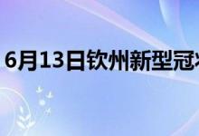 6月13日钦州新型冠状病毒肺炎疫情最新消息