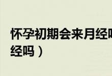 怀孕初期会来月经吗血褐色（怀孕初期会来月经吗）