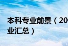 本科专业前景（2022年50所大学优势本科专业汇总）