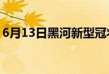 6月13日黑河新型冠状病毒肺炎疫情最新消息