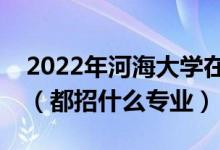 2022年河海大学在江西招生计划及招生人数（都招什么专业）