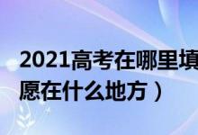 2021高考在哪里填报志愿（2022高考填报志愿在什么地方）