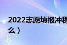 2022志愿填报冲稳保该如何选择（原则是什么）