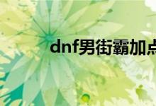 dnf男街霸加点（技能加点推荐）