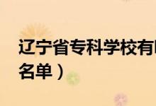 辽宁省专科学校有哪些（2022最新高职院校名单）