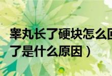 睾丸长了硬块怎么回事（睾丸上有硬块好几年了是什么原因）