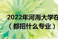 2022年河海大学在山东招生计划及招生人数（都招什么专业）