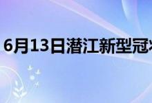 6月13日潜江新型冠状病毒肺炎疫情最新消息