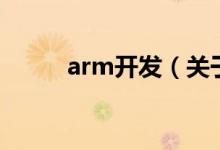 arm开发（关于arm开发的介绍）