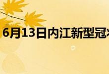 6月13日内江新型冠状病毒肺炎疫情最新消息