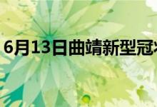 6月13日曲靖新型冠状病毒肺炎疫情最新消息