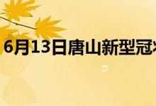 6月13日唐山新型冠状病毒肺炎疫情最新消息