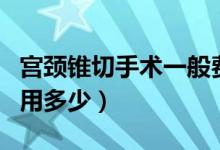 宫颈锥切手术一般费用多少（宫颈锥切手术费用多少）