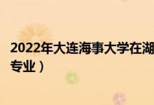 2022年大连海事大学在湖南招生计划及招生人数（都招什么专业）