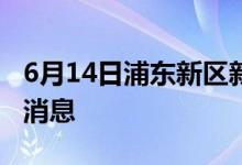 6月14日浦东新区新型冠状病毒肺炎疫情最新消息